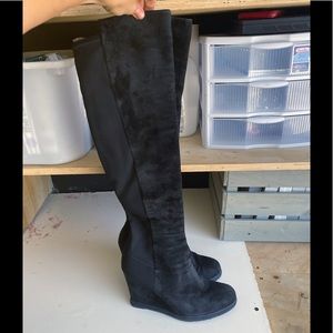 Stuart Weitzman Demiswoon Suede Wedge Boots